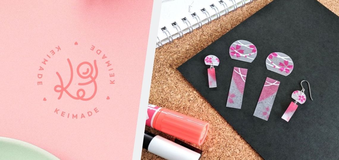 Explanation of Shrink art - plastic sheet transformed into cute Japanese style earrings