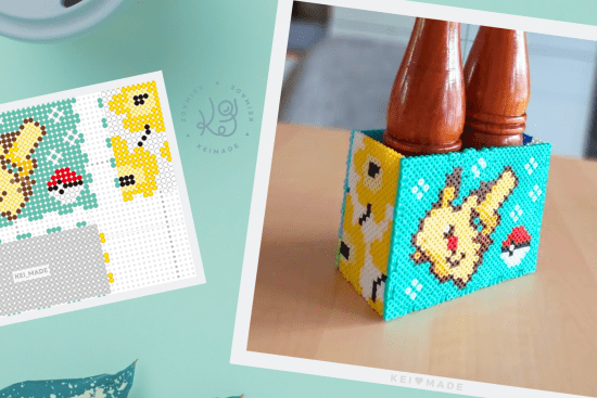 Pokemon Pikachu Box 3D Perler Beads