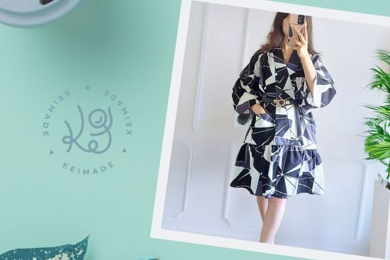 How to upcycle a summer kimono into a wrap dress
