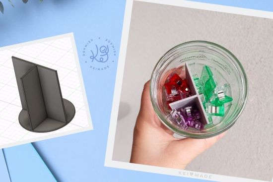 3D Printing a Jar Divider for Sewing Clips with Fusion 360