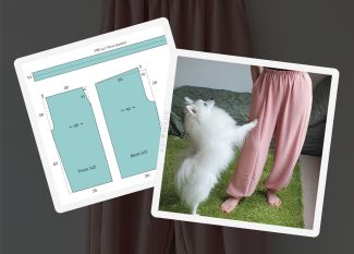 How to sew baggy pants