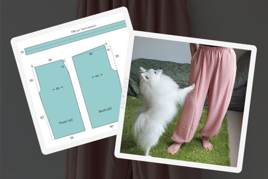 How to sew baggy pants