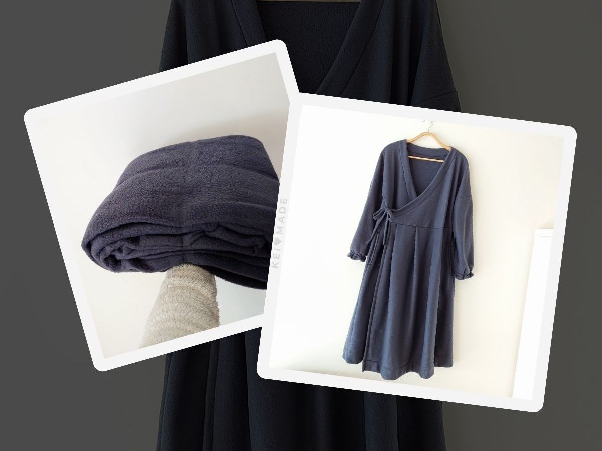 Sewing a Wrap Dress from a Blanket