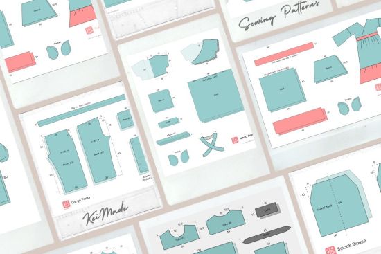 KeiMade easy sewing patterns for comfortable dresses, skirts, pants, pockets and bags for beginners.