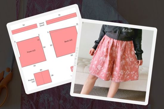 How to sew culotte shorts by KeiMade