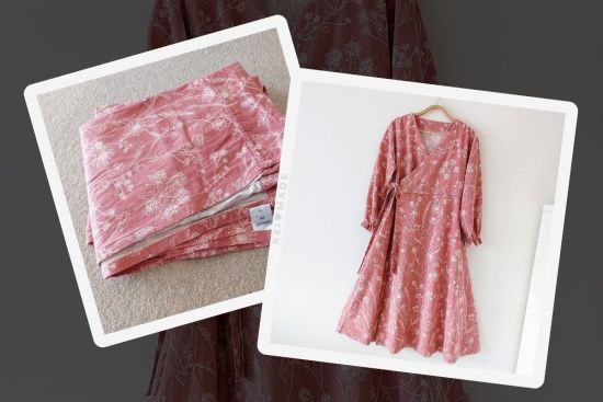 How to make a Wrap Dress (Upcycling a bed sheet)