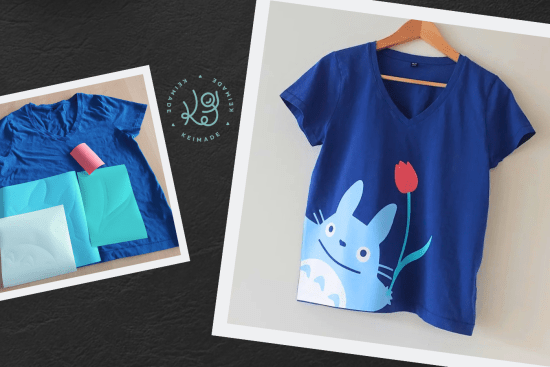 Making a totoro tshirt with Siser easyweed htv and cricut maker