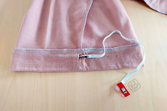 How to sew elastic casing waistband and cuff
