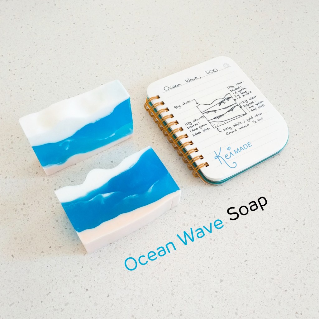 How to make ocean wave soap with melt & pour soap