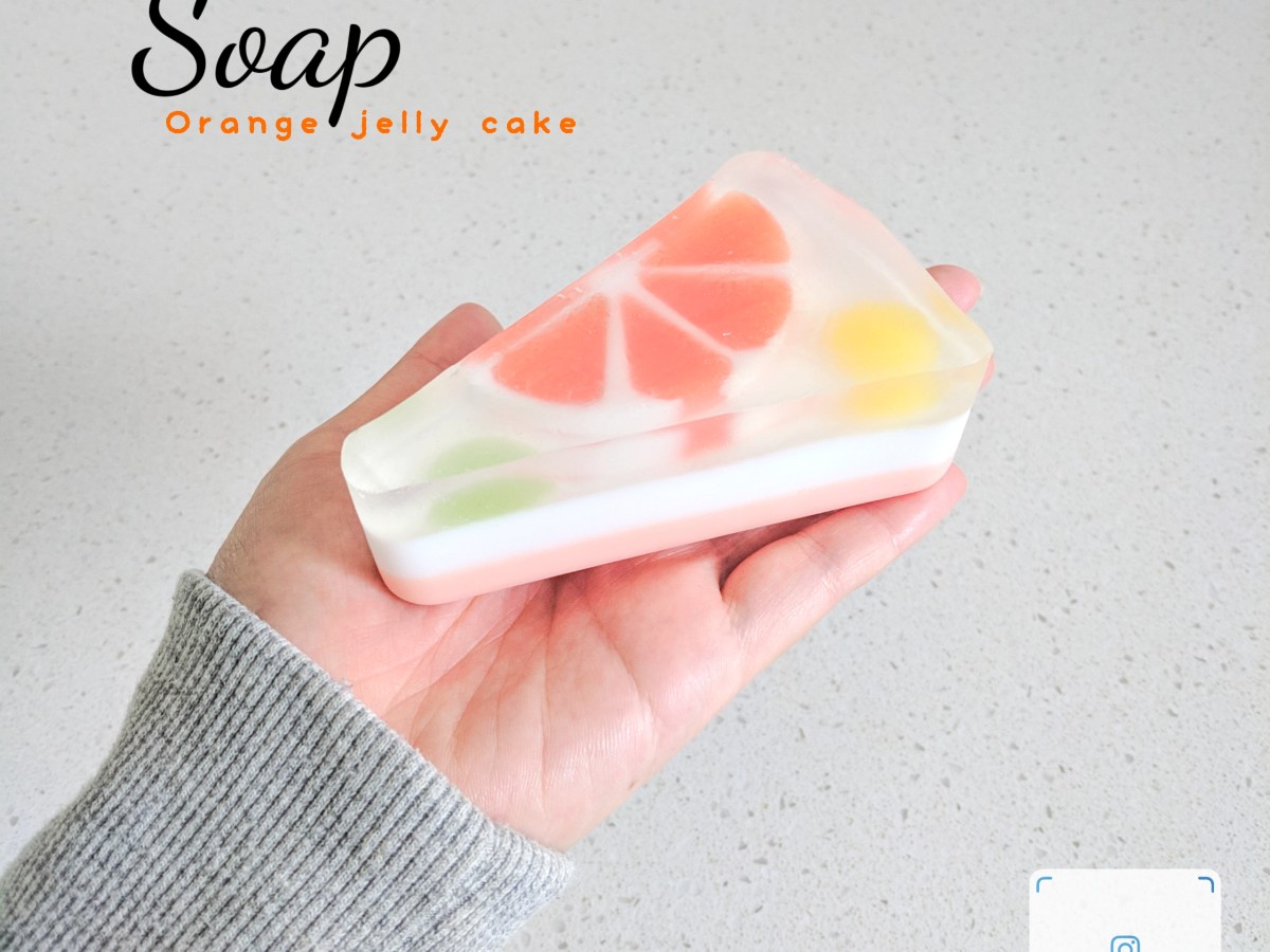 Orange Jelly Cake Soap Bar – DIY Melt & Pour Project