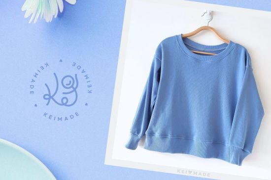 Sewing pattern for blue jumper by KeiMade