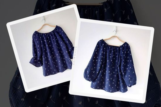 Smock blouse sewing pattern KeiMade