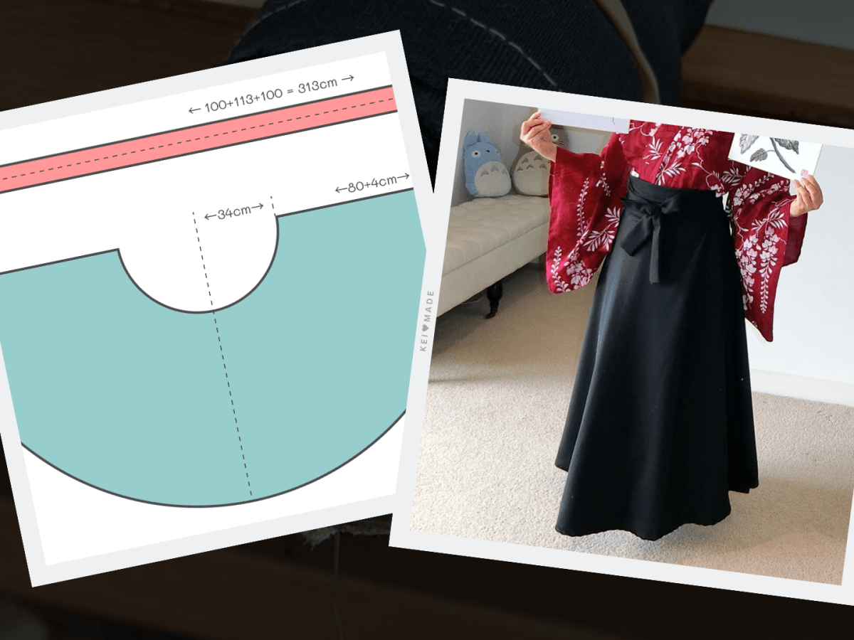 Hakama Alternative: Making a Circular Wrap Skirt