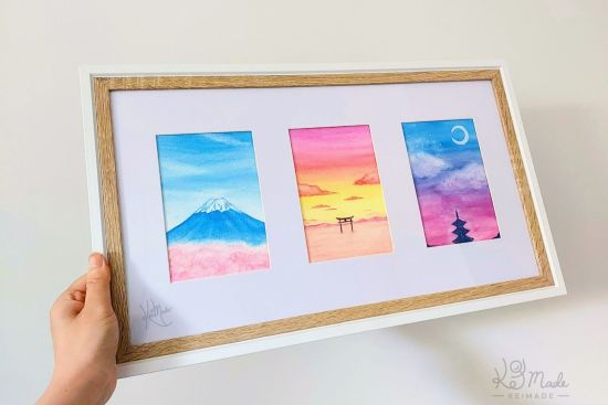 Watercolor Paintings of Japanese Scenery by KeiMade
