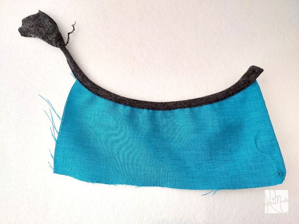 Chain stitched knit binding using babylock double fold binder