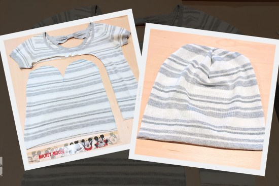 Turning a knit top into a beanie