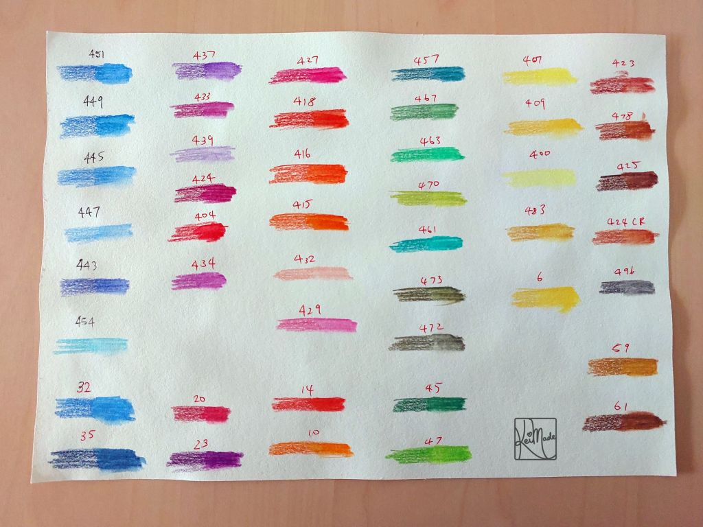 Pentel Watercolour Pencil Swatch