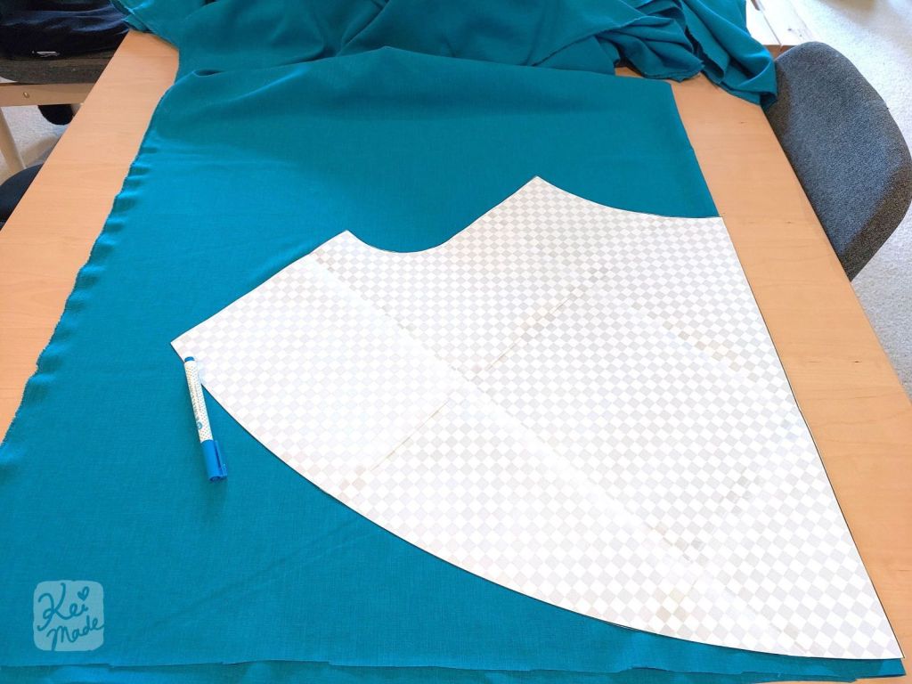 Sewing pattern for circular culotte shorts