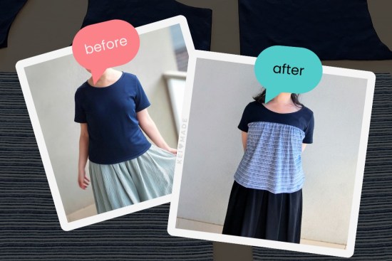 How to convert a tshirt sewing pattern into a ruffle yoke top