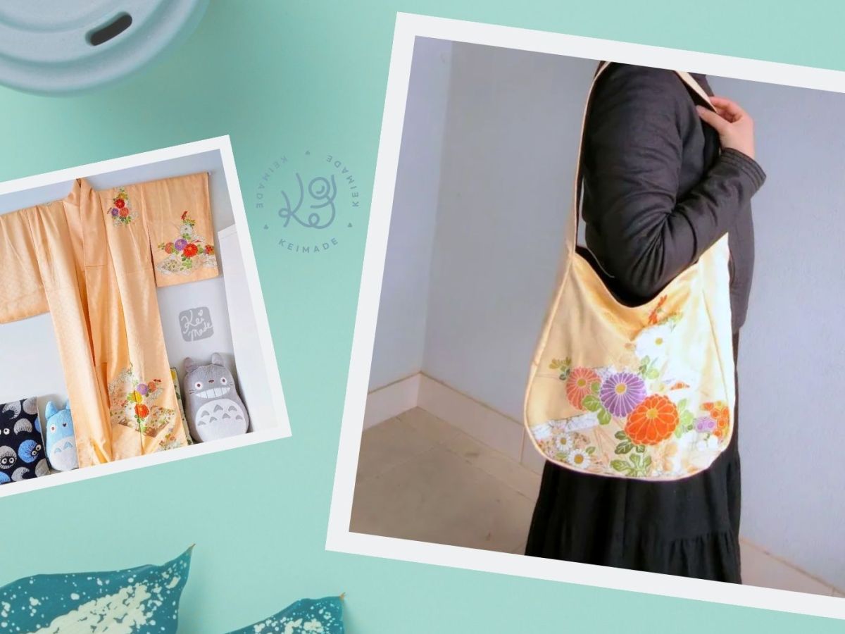 Upcycling a Kimono Sleeve into a Shoulder Bag