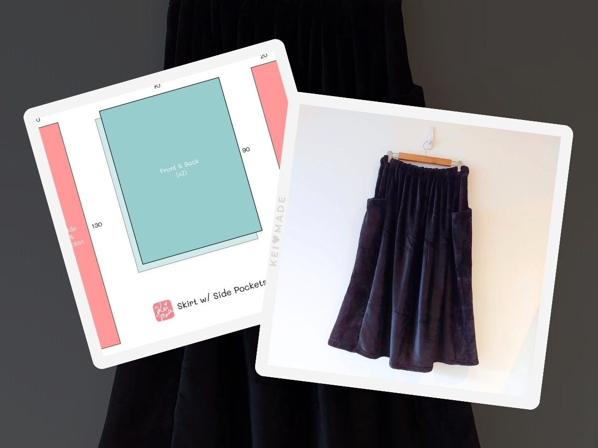 Sewing a Skirt with Easy Side Pockets
