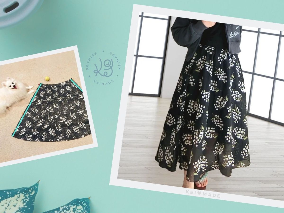 120° Circle Skirt Pattern & Sewing with Cotton Voile
