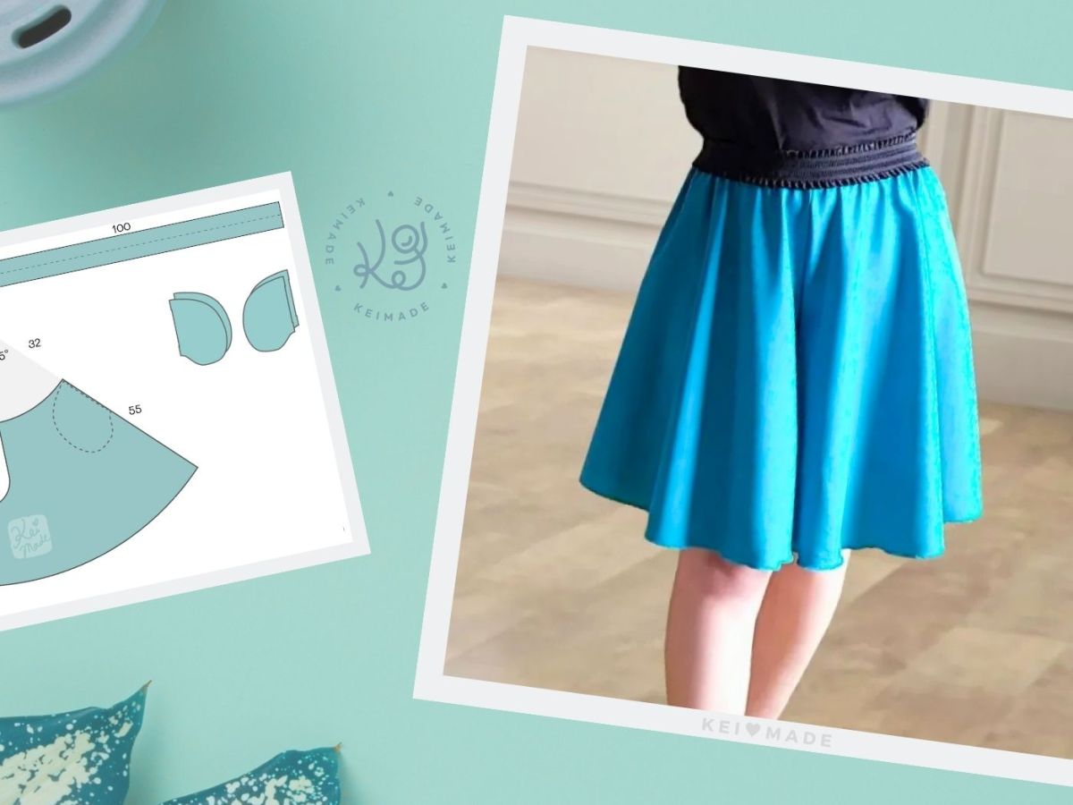 Drafting & Sewing Circular Shorts (Split Skirt)