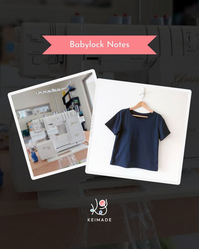 How to sew a t-shirt with BabyLock Gloria (Triumph)