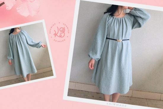 How to sew a smock dress by keimade with free sewing pattern