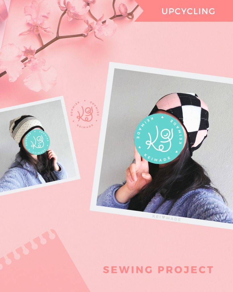Upcycling Knit Tops into a Reversible Twist Beanie