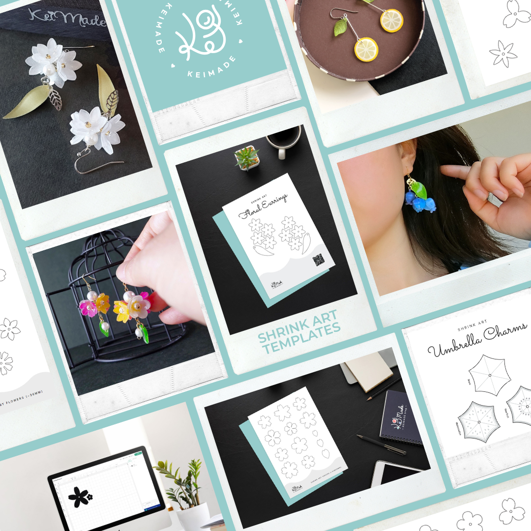 Free Shrink Art Templates & Tutorials - KeiMade Blog - Crafts & Travel ...