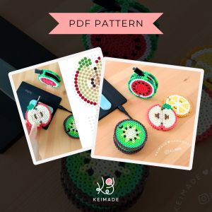 [PDF] Fruit Earphone Holder / Cable Organiser Patterns for Fuse Beads